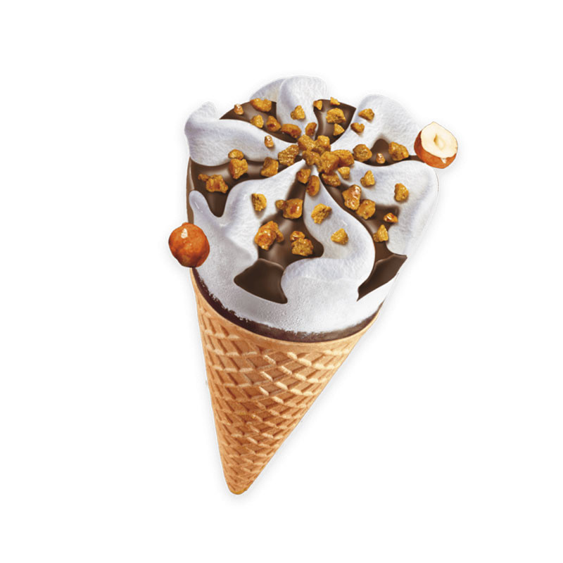 glace valsoia vegan cones chocolat noisettes x4