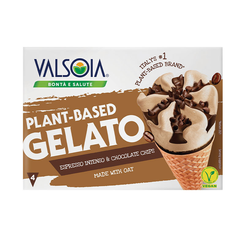 glace valsoia vegan cones espresso chocolat x4