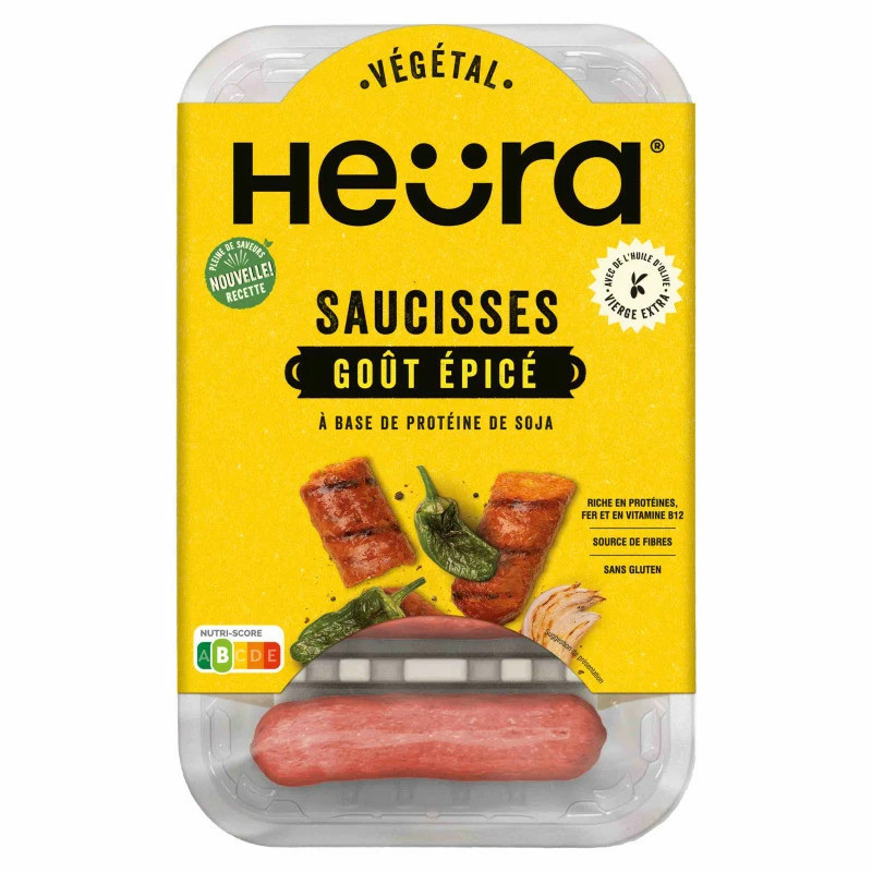 saucisses épicées heura surgele 216g