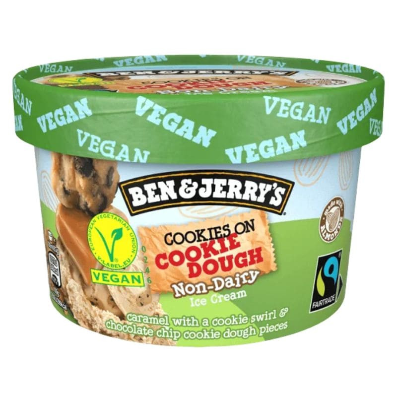 glace vegan ben and jerry's cookies on cookie dough
