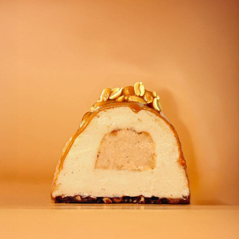 syba buche vegan cacahuete vanille tonka caramel surgele