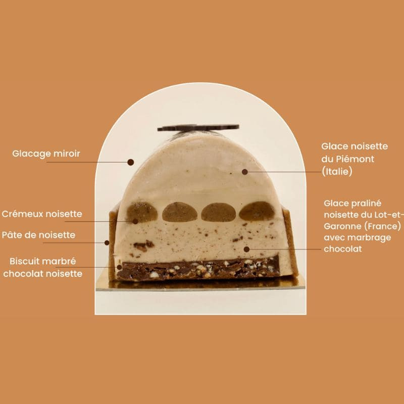 syba buche glacee infinie noisette chocolat