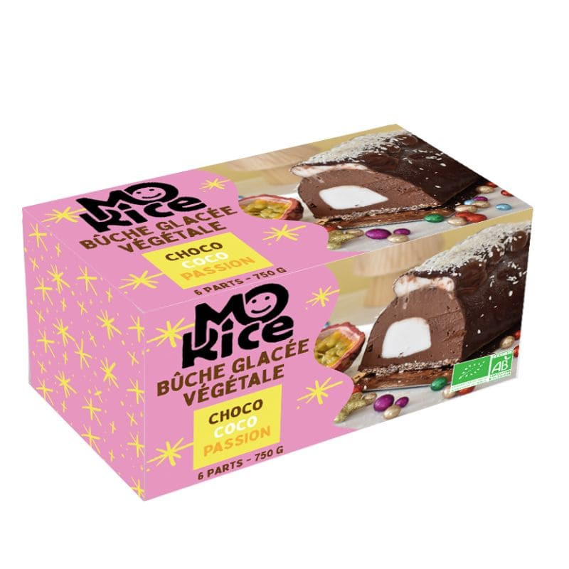 buche glacée végétale choco coco passion mo'rice 750g