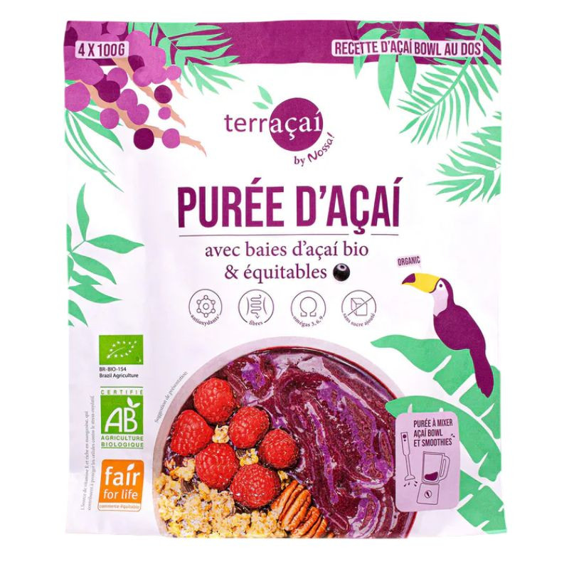 Purée d’Açai bio et équitable - 4x100g