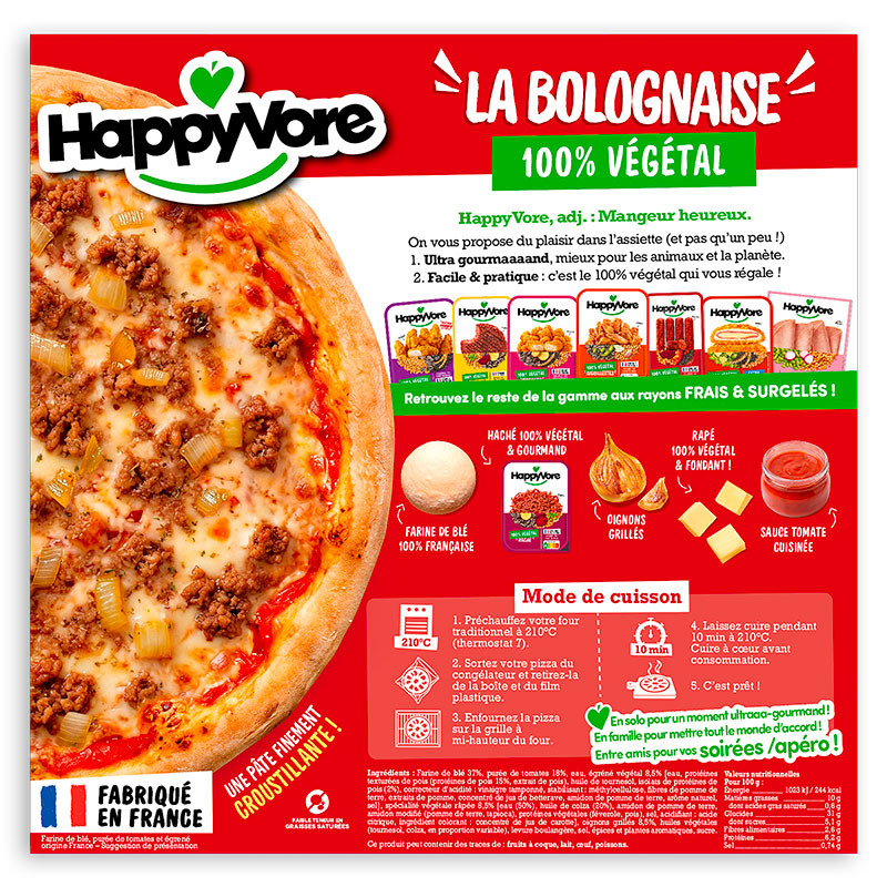 pizza bolognaise happyvore